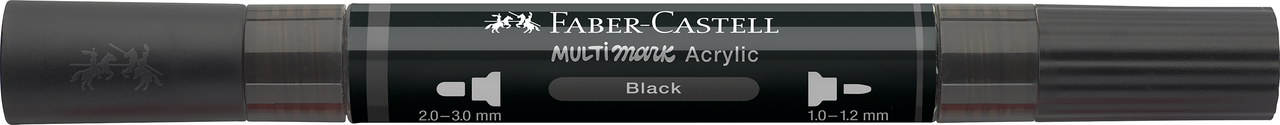 MARKER ACRILIC MULTIMARK CUL. 199 NEGRU FABER-CASTELL - imagine 4