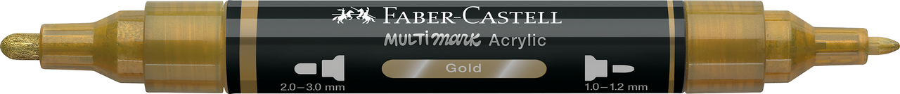 MARKER ACRILIC MULTIMARK CUL. 250 AURIU FABER-CASTELL - imagine 2