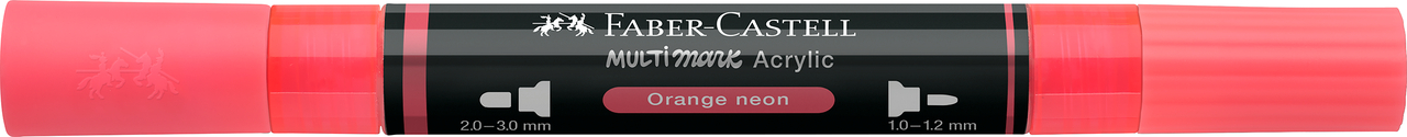 MARKER ACRILIC MULTIMARK CUL. 255 PORTOCALIU NEON FABER-CASTELL - imagine 3