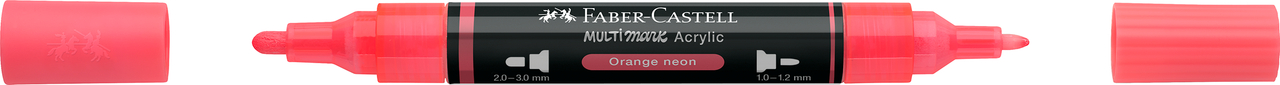 MARKER ACRILIC MULTIMARK CUL. 255 PORTOCALIU NEON FABER-CASTELL - imagine 4