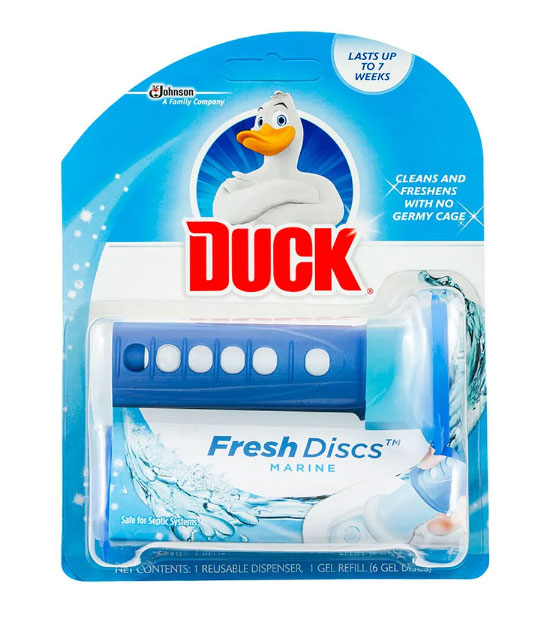 ODORIZANT TOALETA GEL DUCK FRESH DISCS APARAT + REZERVA 36ML