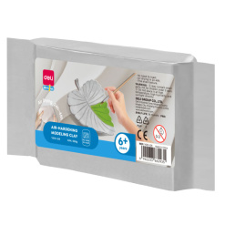 PLASTILINA MODELAJ GRI 500G DELI