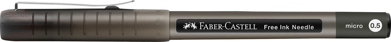 ROLLER FREE INK NEEDLE 0.5MM NEGRU FABER-CASTELL - imagine 3