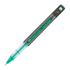 ROLLER FREE INK NEEDLE 0.7MM VERDE FABER-CASTELL