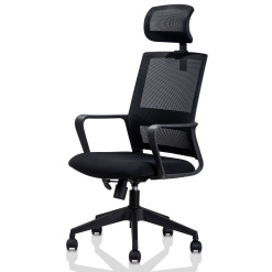 SCAUN BIROU EXECUTIVE SPATAR MESH, SIST ROTI NYLON, TETIERA 4503 DELI