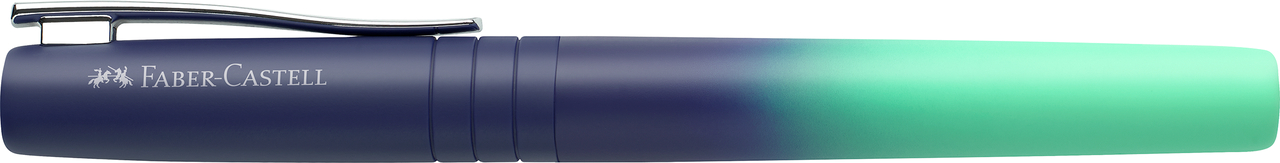 STILOU POLY PEN FLOW ALBASTRU-TURCOAZ M FABER-CASTELL - imagine 3
