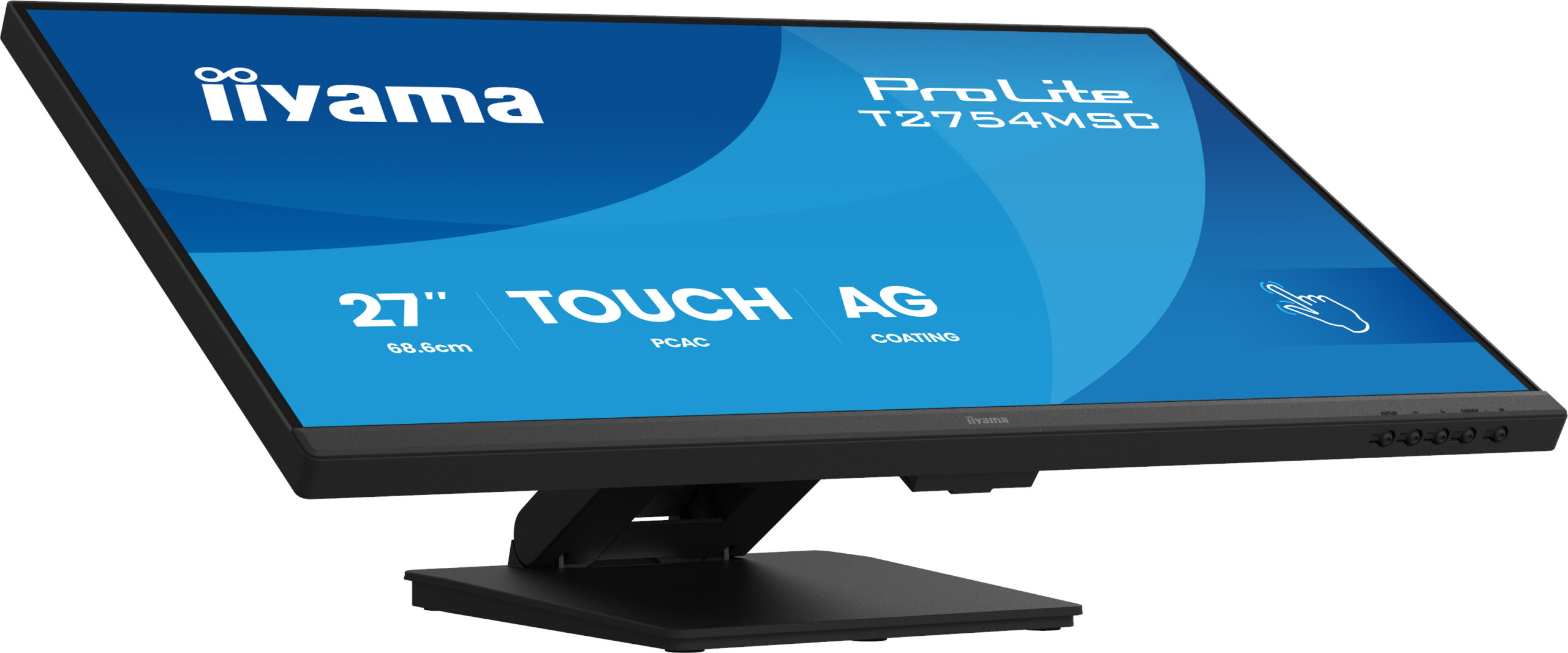 IIYAMA Monitor TOUCH T2754MSC-B2AG InCell PCAP 10pt touchscreen IPS 1920x1080 83Hz, 16:9, 300cd, 1000:1, 4ms, landscape, face-up "T2754MSC-B2AG" (timbru verde 7 lei) - imagine 5