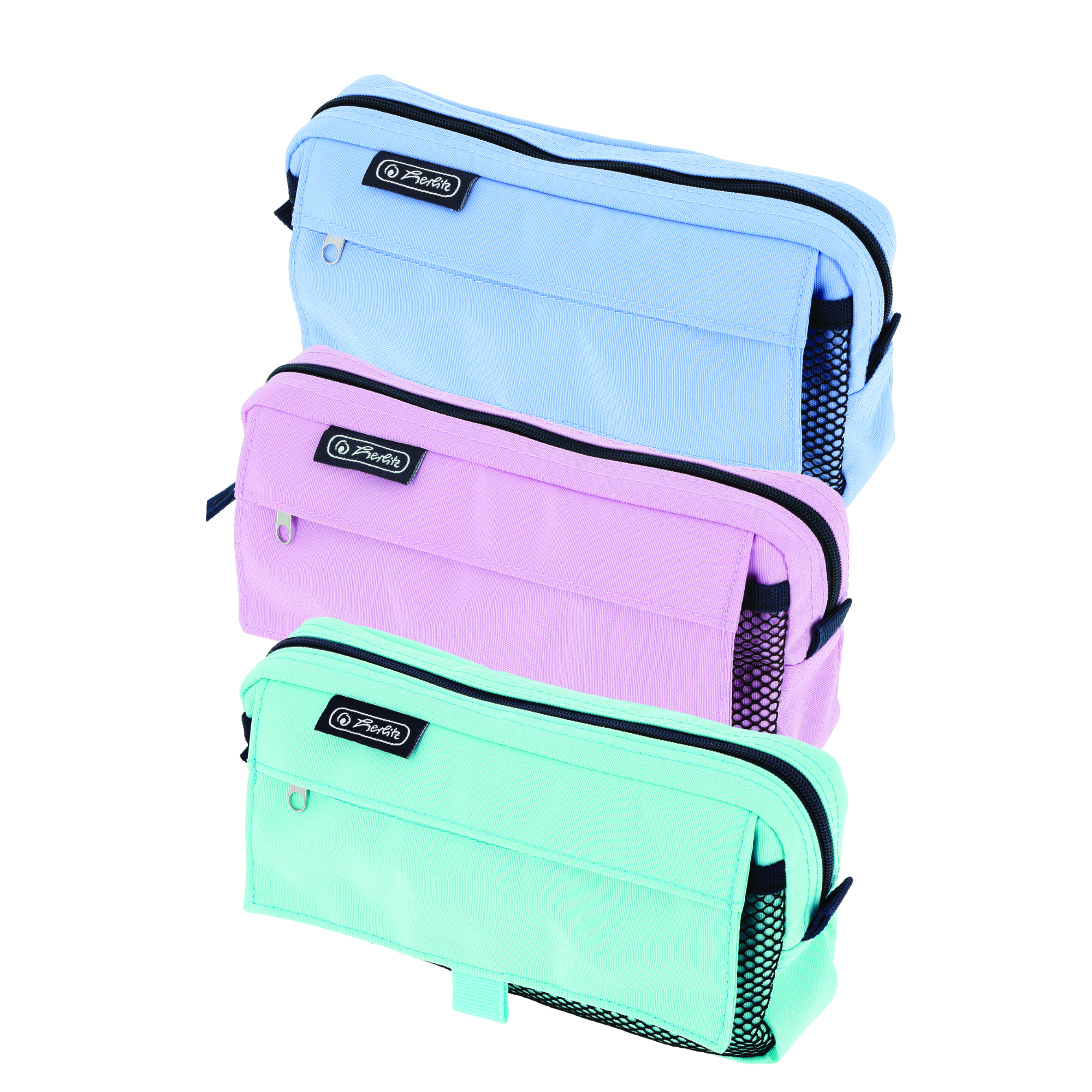 PENAR TIP ETUI 2 COMPARTIMENTE DIVERSE CULORI PASTEL