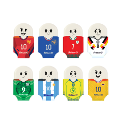 RADIERA SQUEEZY SPORTS MOTIVE ASORTATE FOTBAL SET2 BLISTER