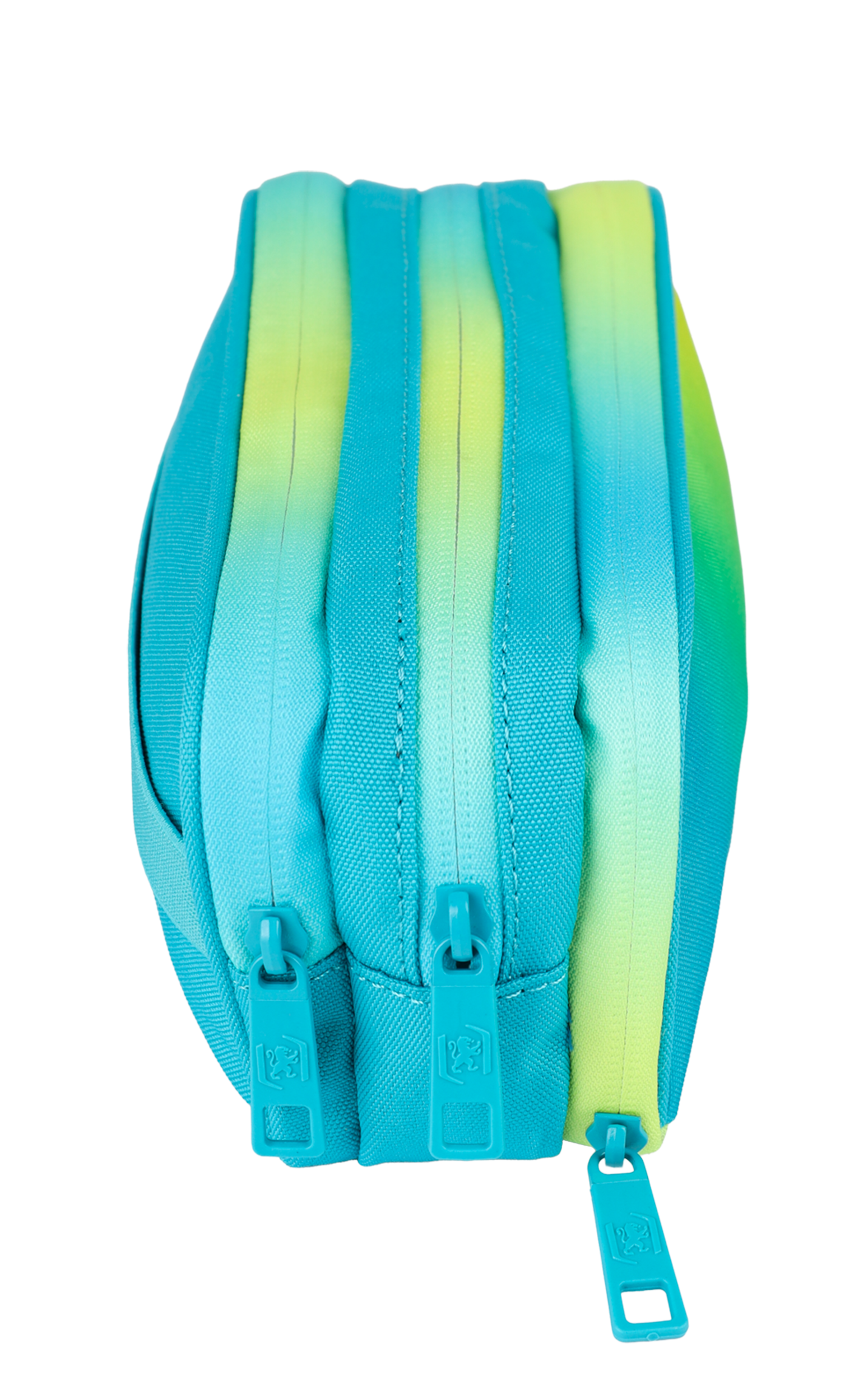 PENAR TIP ETUI DREPTUNGHIULAR OXFORD GRADIENT 3 COMPARTIMENTE GALBEN/TURCOAZ