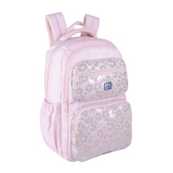 RUCSAC OXFORD DREAM TECH HOLOGRAFIC 2 COMPARTIMENTE 44X32X18CM PINK ANIMAL ROZ