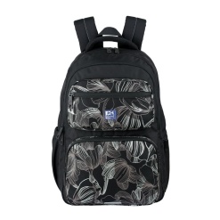 RUCSAC OXFORD DREAM TECH HOLOGRAFIC 2 COMPARTIMENTE 44X32X18CM NEGRU FLORAL