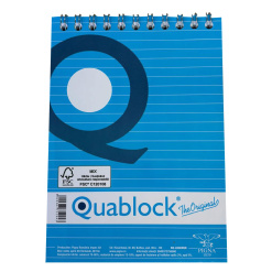 BLOC NOTES SPIRA A5 80F ARITMETICA 80G FSC PIGNA