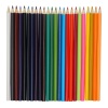 Creioane colorate Keyroad KR972229, triunghiulare, 24 culori, cutie metalica cu ascutitoare - imagine 3