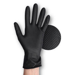 Alternative view of MANUSI NITRIL CU GRIP NEGRE XL 50/SET GRIPZZLY