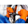 MANUSI NITRIL CU GRIP ORANGE S 50/SET GRIPZZLY - imagine 5