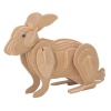 Puzzle lemn 3D - Iepure, 2 foi, Colorarte, M004A-2/HS1041-2 - imagine 2