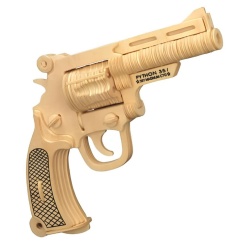 Alternative view of Puzzle lemn 3D - Pistol M19 Bulldog, 2 foi, Colorarte, A028-2