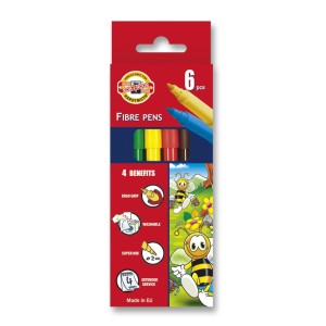 Set 6 culori markere scolare (carioca) BEES (ALBINUTE)