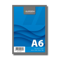 Blocnotes capsat, A6, 100 file - 60gsm, microperforatii, AURORA Office - dictando