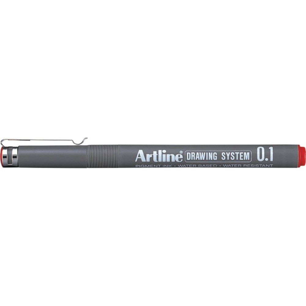 Liner pentru desen tehnic ARTLINE, varf fetru 0.05mm - rosu