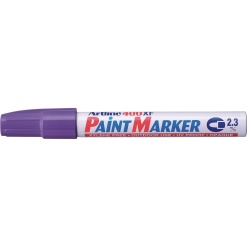 Marker cu vopsea ARTLINE 400XF, corp metalic, varf rotund 2.3mm - mov