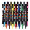 Marker UNI Posca PC-3M, varf rotund, 0.9-1.3mm, set 16 culori - imagine 4