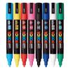 Marker UNI Posca PC-5M, varf rotund, 1.8-2.5mm, set  8 culori - imagine 4