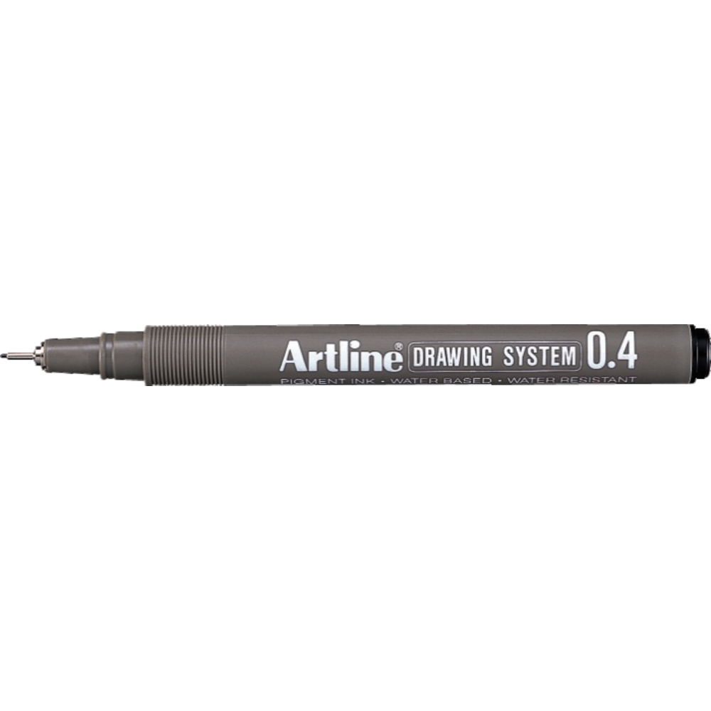 Liner pentru desen tehnic ARTLINE, varf fetru 0.4mm - negru
