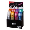 Display 48x Pix cu gel Uni-ball Signo Sparkling UM-120SP, 0.7mm, diverse culori cu sclipici - imagine 2
