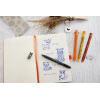ROLLER 0.7 MM ALBASTRU ERASABLE LEOPARD EBERHARD FABER - imagine 3