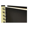 Sketchbook UNI Posca, A5, 96pag, cu spira, 3 tipuri de hartie (negru / alb / kraft) 100g/m2 - imagine 4