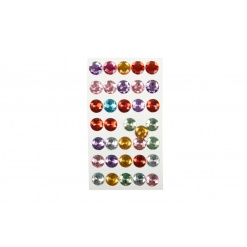 Accesorii creatie - imitatii pietre pretioase acryl, diverse culori si modele, set 35-60 buc, Colorarte