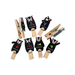 Accesorii creatie - lemn - carlig ursulet, natur, 3.5cm, set 10 buc, Colorarte