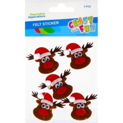 Alternative view of Accesorii creatie - ren fetru autoadeziv, set 5 buc, Craft with Fun, 480009