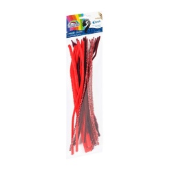 Alternative view of Accesorii creatie - sarma plusata, rosu / grena sclipici, 30cm, set 20 buc, Fiorello, GR-CH017 / 170-2612