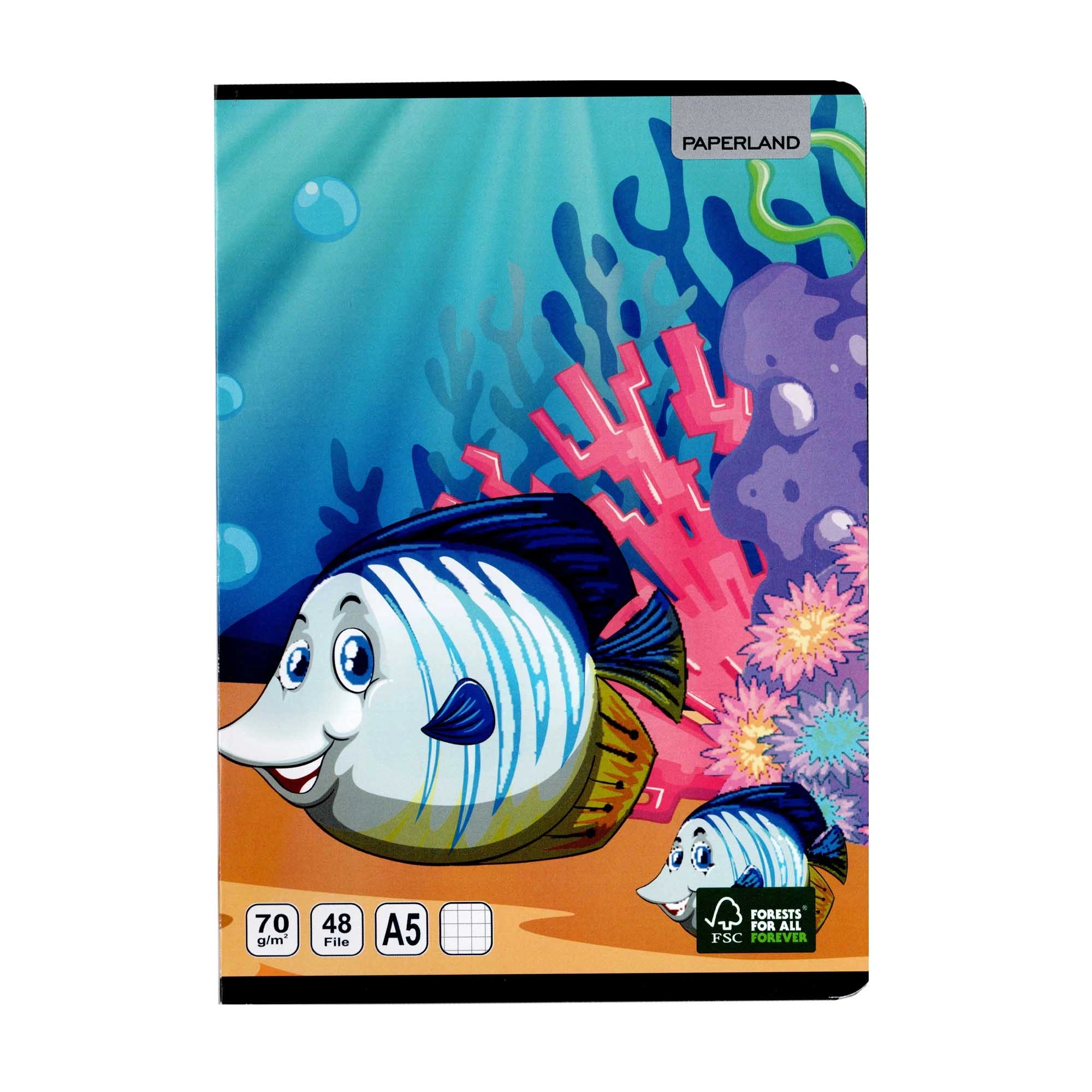 CAIET A5 48 FILE, 70GR. (AR,DR,VE) - PAPERLAND Premium - imagine 2