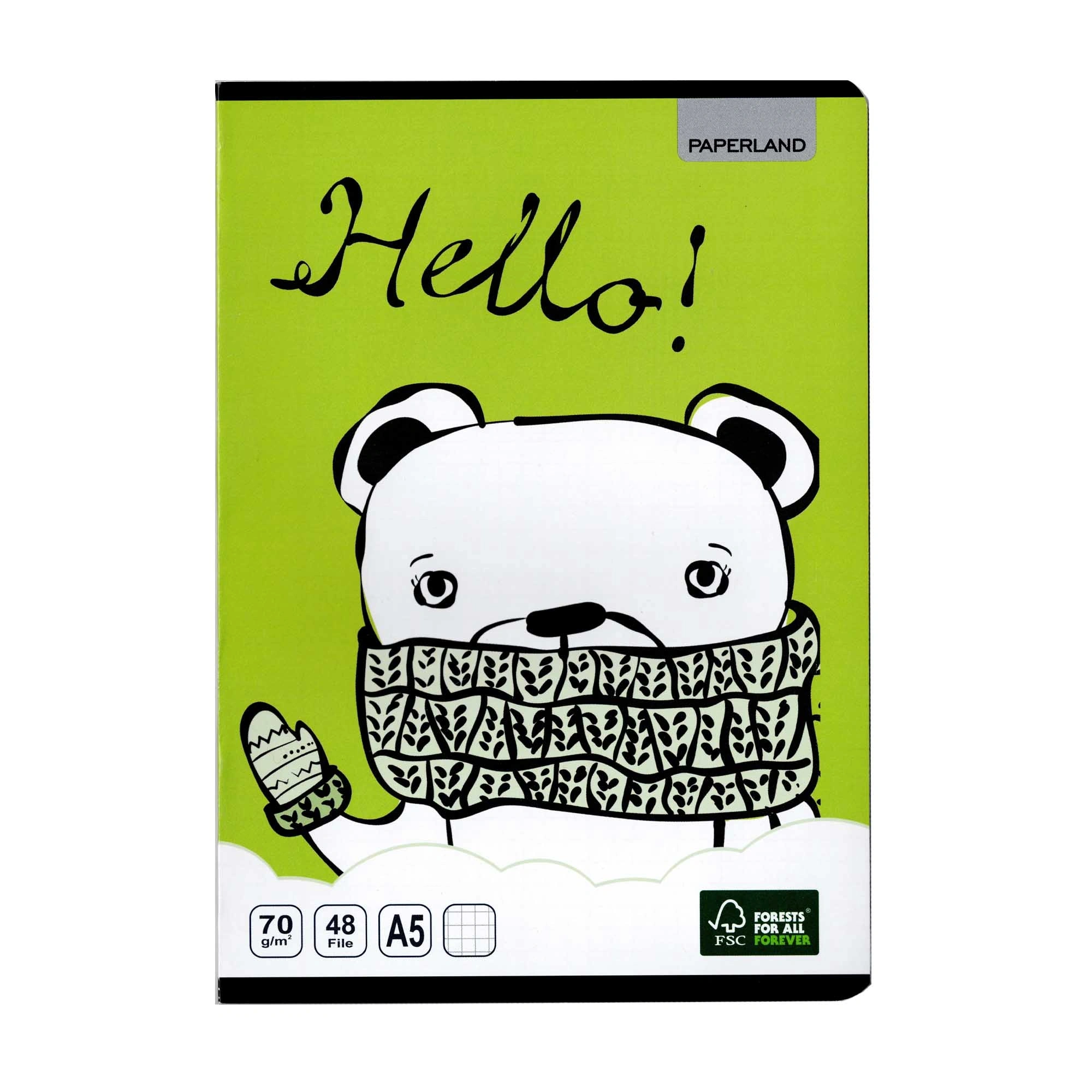 CAIET A5 48 FILE, 70GR. (AR,DR,VE) - PAPERLAND Premium - imagine 3