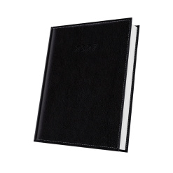 AGENDA DATATA A5 352PAG DELUXE CORINALDO COPERTA PIELE SINTETICA NEGRU 2027