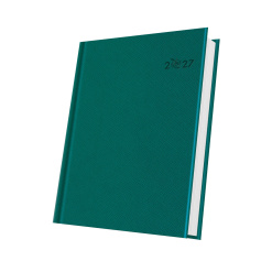 AGENDA DATATA A5 352PAG PREMIUM DELUXE ORTISEI COPERTA PIELE SINTETICA VERDE PIN 2027