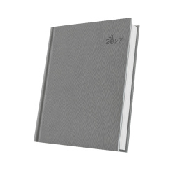 AGENDA DATATA A5 352PAG PREMIUM DELUXE GARGANO COPERTA PIELE SINTETICA GRI 2027