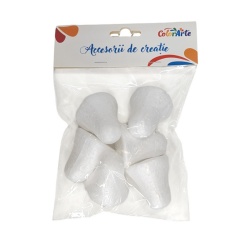 Accesorii creatie - polistiren - clopotei, 5cm, set 6 buc, Colorarte MY033