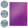 CAIET BIROU SPIRA A4 ARITMETICA MOV COPERTA PP WOW LEITZ - imagine 3