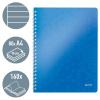 CAIET BIROU SPIRA A4 DICTANDO ALBASTRU COPERTA PP WOW LEITZ - imagine 3