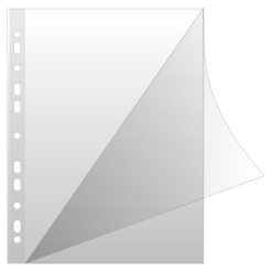 Folie protectie "L" pentru documente A4, 150 microni, 50 buc/set, DONAU - cristal
