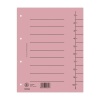 Separatoare carton manila 250g/mp, 300 x 240mm, 100/set, DONAU - roz