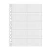 Folie protectie pentru 20 carti de vizita, 60 microni, 10/set, DONAU - cristal