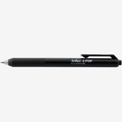Pix cu gel ARTLINE J-Pop Eco Green, rubber grip, varf 0.7mm - negru