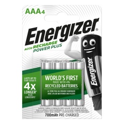 Acumulatori ENERGIZER Power Plus AAA, 700 mAh, 4 buc/set