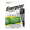 Baterii reincarcabile universale ENERGIZER AAA, LR03, 1.2V, 500mAh, 4 buc/set